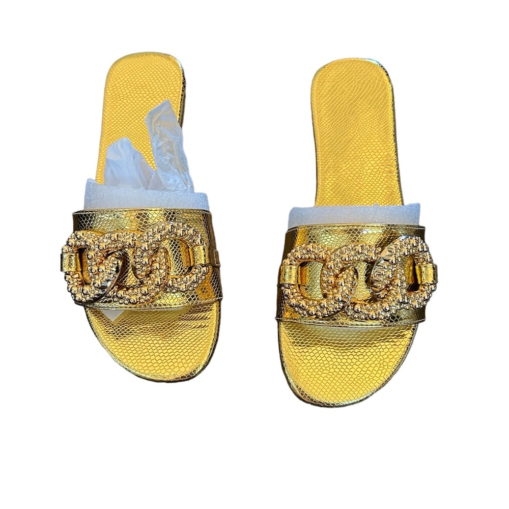 Gold sandals